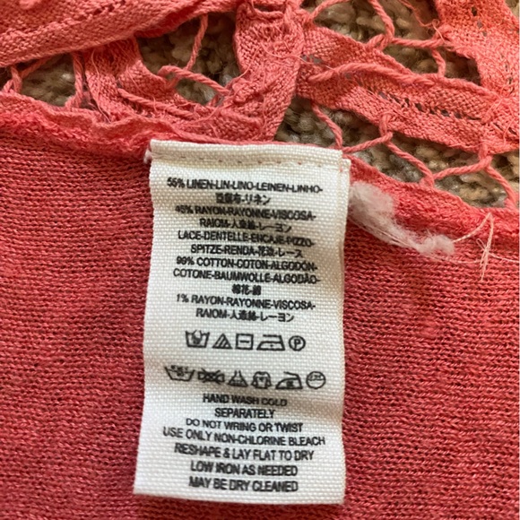 Free People Love Me Do Linen Top - Picture 11 of 11